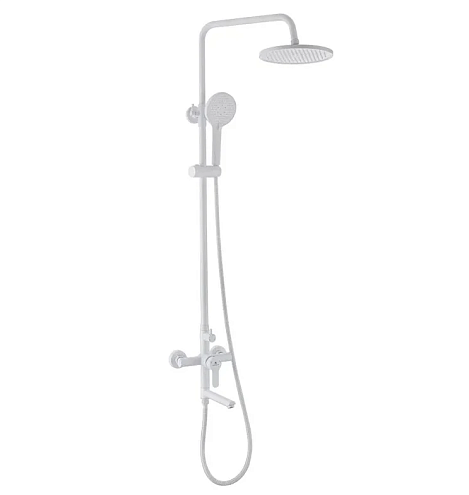 Душевая система 3 функции, цвет белый, нержавеющая сталь G690273 Algar Gota Rocio: фотография 1
