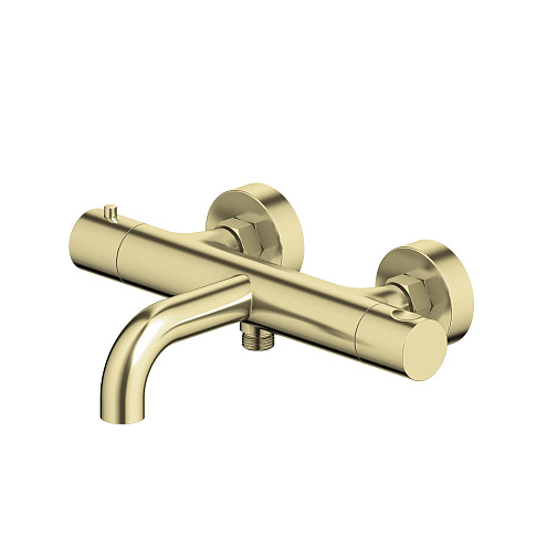 Термостатический смеситель для ванны Aquatek золото шлифованное AQ1343BG Европа: фотография 1