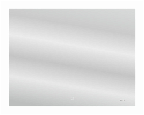 Зеркало LED 030 design 100x80 с подсветкой с антизапотеванием прямоугольное: фотография 1