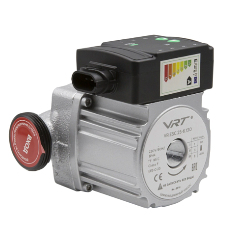Насос циркуляционный VRT VR.ESC.25-6.130, 5-45 Вт, с частотным регулированием, с гайками: фотография 1