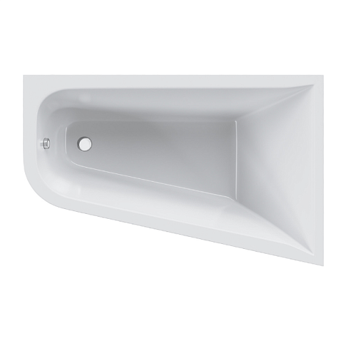 Ванна акриловая 160x100 AM.PM Spirit W72A-160R100W-A2 асимметричная белая глянцевая: фотография 1