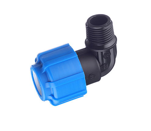 Отвод ПЭ 20х1/2" наружная резьба  обжимной ТПК-Аква: фотография 1