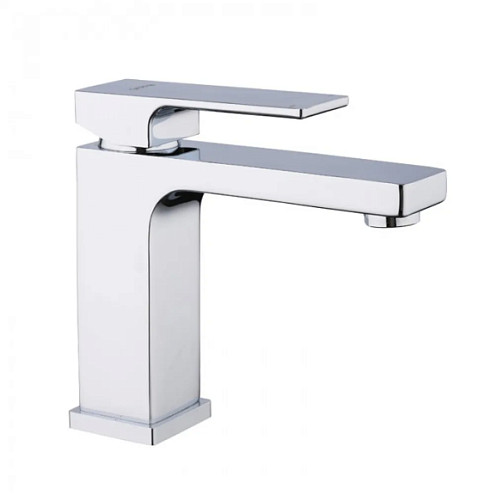 Смеситель для умывальника 35к G1018 GAPPO литой, п/гайку, ХРОМ: фотография 1