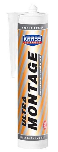 Клей KRASS ЖГ Ultramontage  Универсальный белый 260мл: фотография 1