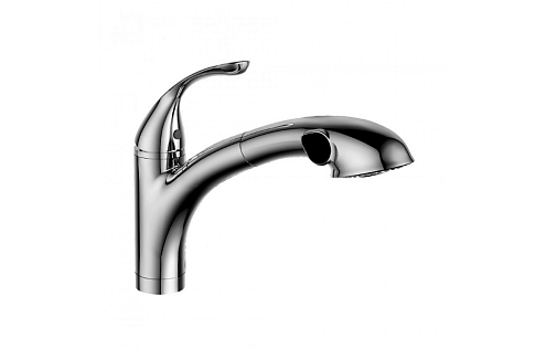 Смеситель Lemark "Интенс" LM5650C для кухни с вытяжным изливом хром: фотография 1