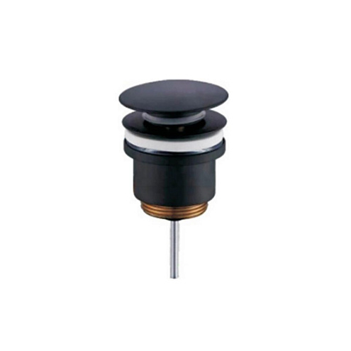 Выпуск FRAP F62-7 для стеклянной раковины черный: фотография 1