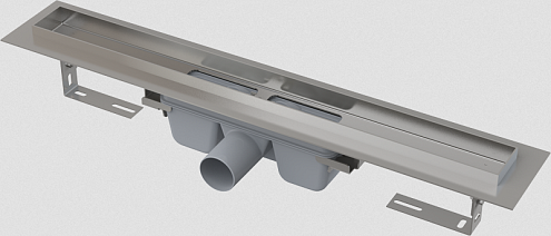 Водоотводящий желоб Alcaplast APZ6S-300 Professional с порогами для цельной решетки : фотография 1