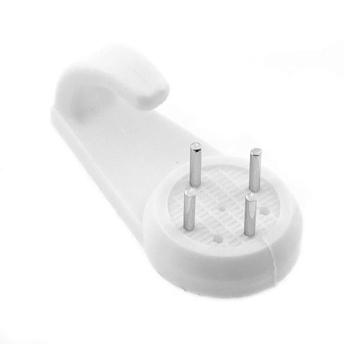 Крюк для картины пластиковый средний белый, 3шт: фотография 1