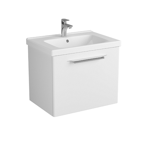 Тумба DIBORG Lande 65 1 ящик, белая матовая 77.5218: фотография 1