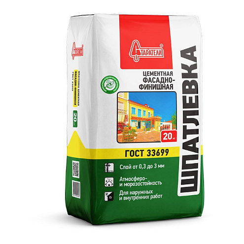 Шпатлевка цементная Старатели "Фасадно-финишная" 20кг : фотография 1