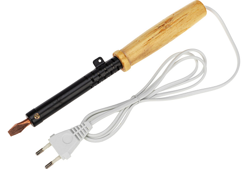 Паяльник ЭПСН 220В 80Вт деревянная ручка ПД Rexant 12-0280: фотография 1