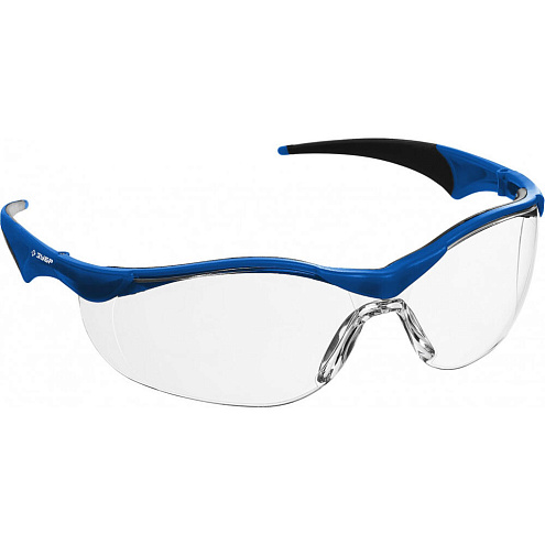 Очки открытого типа "Прогресс 7", поликарбонатная линза, регулируемые дужки, ЗУБР: фотография 1