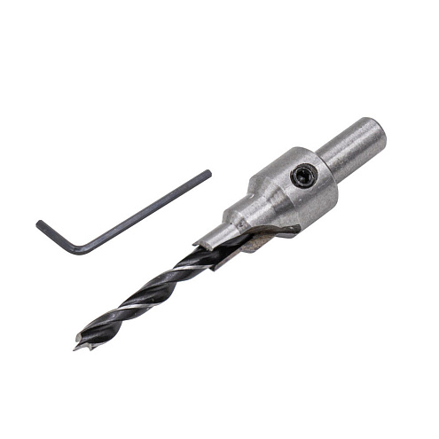 Сверло с зенкером для мебельных стяжек 5 мм/зенкер 9,5 мм, (для стяжки 7х50): фотография 1