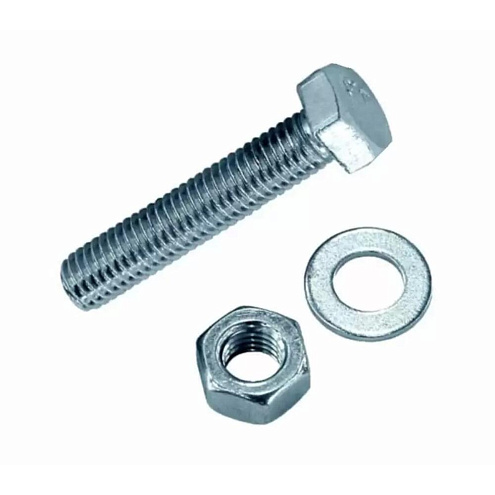 Болты оцинкованные  DIN 933 М 8х30 с гайкой и шайбой, 4шт: фотография 1