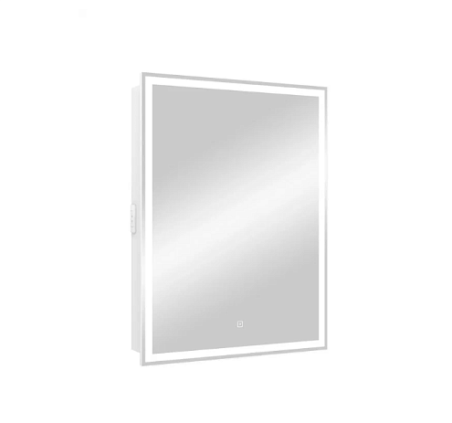 Зеркало-шкаф "Allure LED" 550х800 правый с розеткой: фотография 1