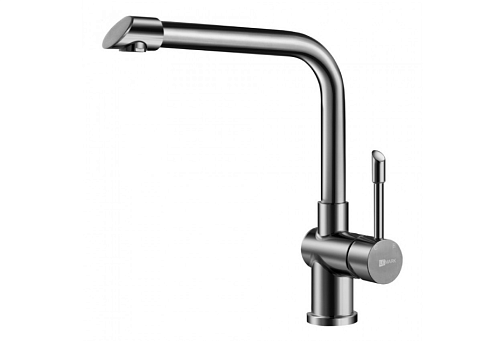 Смеситель Lemark "Эксперт" LM5074S для кухни с высоким поворотным изливом сталь: фотография 1