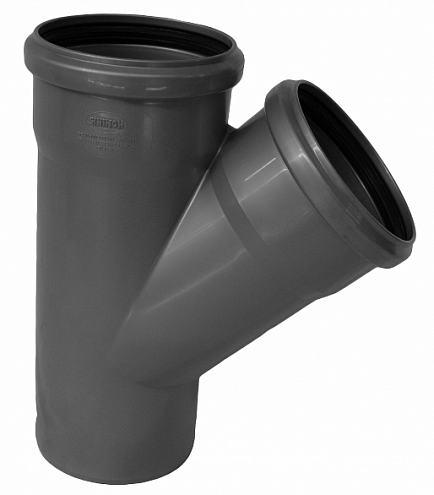 Тройник 110х110х45° Синикон Стандарт : фотография 1