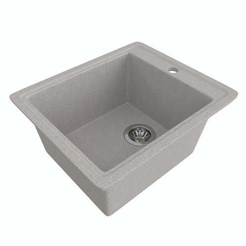 Мойка ML-GMS18 СТАНДАРТ прямоугольная, светло-серый (310), 410х470х190 мм: фотография 1