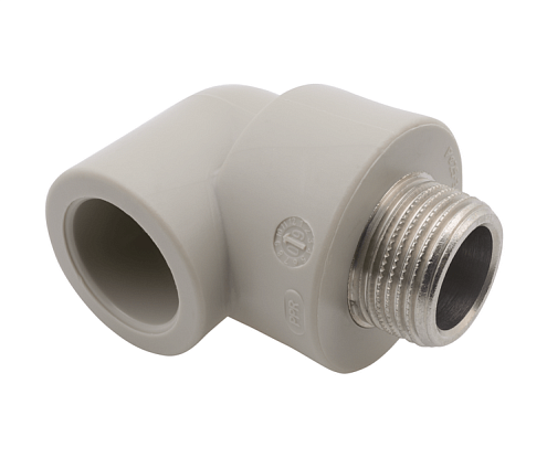 Угол с переходом на металл наружная резьба 25x1/2" FV-plast: фотография 1