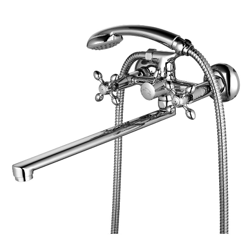 Смеситель Lemark "Виста" LM7651C универсальный с плоским поворотным изливом 300мм хром: фотография 1