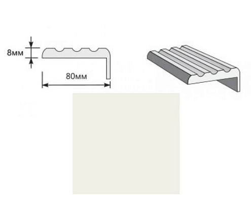 Наличник "Т" Whitey МДФ Тип-3 2130х80х8: фотография 1