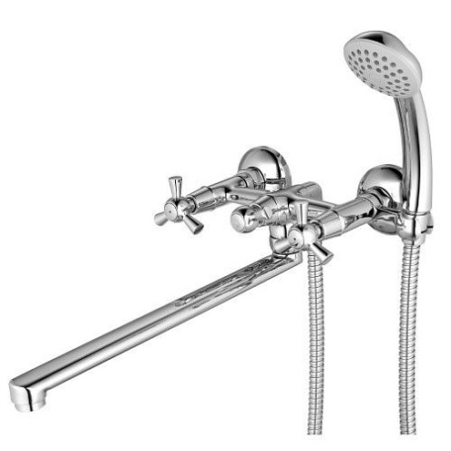 Смеситель Lemark "Контур" LM7451C универсальный с плоским поворотным изливом 300мм хром: фотография 1