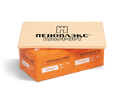Пеноплэкс Комфорт Г4, 30мм, 13-1185х585, 0,0208 м³/л, 0,2496 (0,2704)м³/уп, 8,3187м²/уп: фотография 1