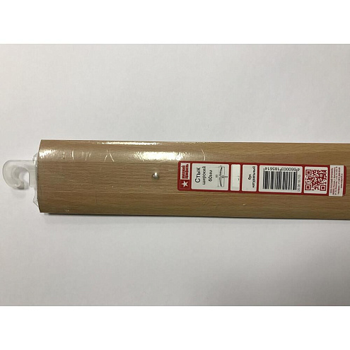 Порог широкий стык 60мм 0,9м бук натуральный: фотография 1