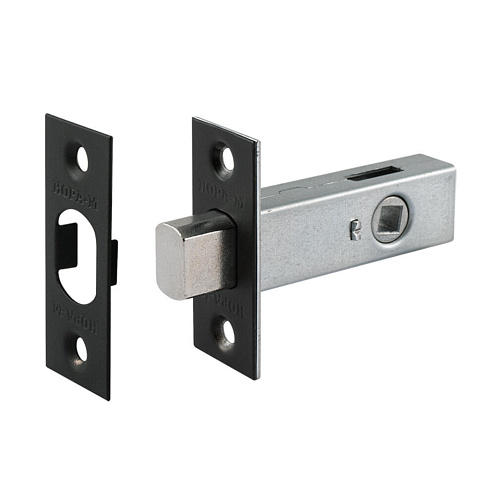 Задвижка дверная З-45 чёрный: фотография 1