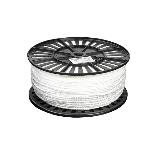 Шнур хозяйственно - бытовой  без сердечника 5мм белый : фотография 1