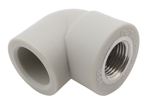 Угол с переходом на металл внутренняя резьба 25x1/2" FV-plast: фотография 1