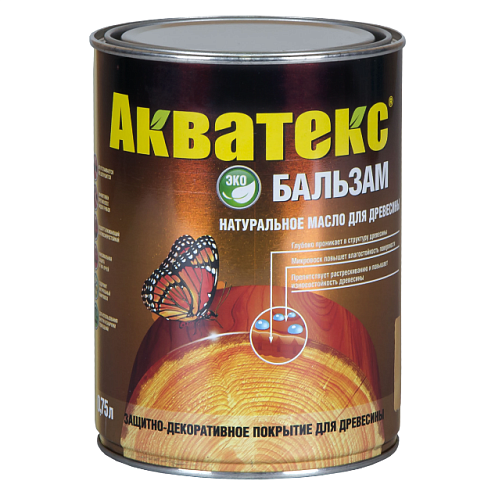 Масло натуральное для древесины "Акватекс", Дуб 0,75л: фотография 1