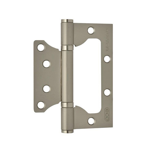 Петля накладная универсальная "бабочка" 800-4" FHP-ECO-STD матовый никель, без колпачка, 100х75х2,5мм: фотография 1