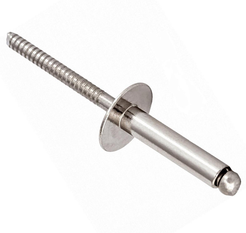 Заклепка вытяжная нержавеющая 4,0х10 уп.30шт: фотография 1