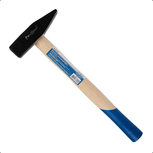Молоток слесарный, кованный, деревянная рукоятка, 600г, Ремоколор: фотография 1