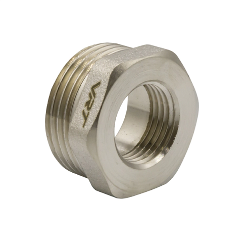 Футорка 1"х1/2" НВ никель VRT: фотография 1