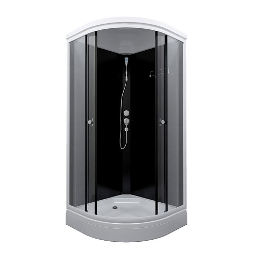 Душевая кабина Топ 88х88 А  1/4 круга, низкий поддон, Белый, ДН4, сифон E410CL: фотография 1