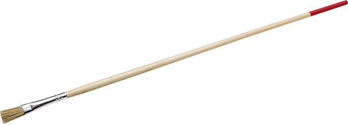 Кисть тонкая светлая натуральная щетина, деревянная ручка, №14/15мм, STAYER: фотография 1