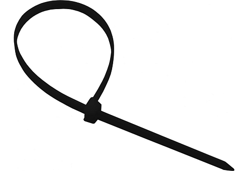 Хомут кабельный 4.8х200 нейлон черный уп.100шт Rexant 07-0201-5: фотография 1