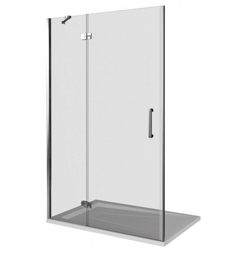 Душевое ограждение SATURN WTW-120-C-CH-L левое: фотография 1