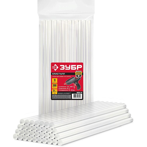 Стержни клеевые прозрачные, 11/300м: фотография 1