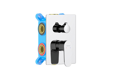 Смеситель для ванны 3 режима (внешняя и скрытая часть) Aquatek AQ1247CR Оберон: фотография 1