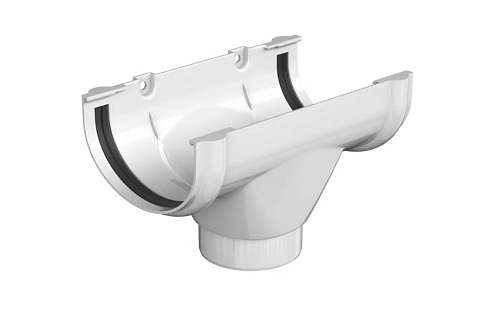 Воронка желоба Технониколь Оптима 120/80, белый: фотография 1