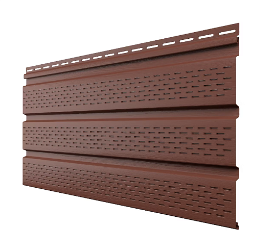 Софит Технониколь полностью перфорированный, Каштан 3м: фотография 1