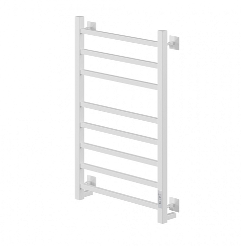 Полотенцесушитель Mixline Fortune 80х40 таймер, 372 Вт, 8 перекладин, прямые квадрат, электрический, белый: фотография 1