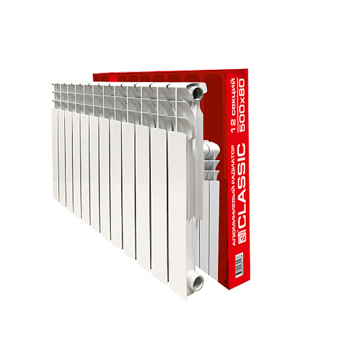 Радиатор алюминиевый STI Classic 500/80 12 секций: фотография 1