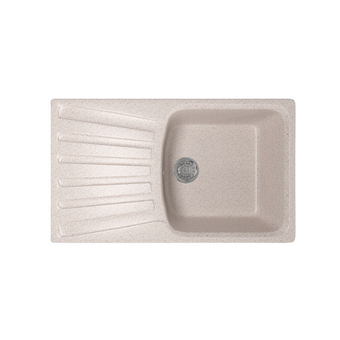 Мойка ML-GM20 с крылом, песочная (302), 480х830х190 мм: фотография 1