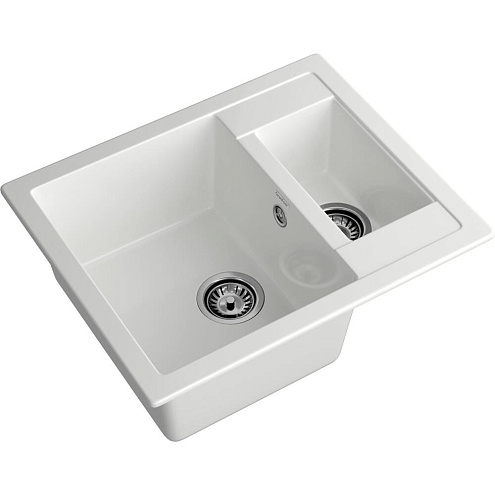 Мойка GRANFEST GF-Q610K 1,5 чаши 610х500 мм иней: фотография 1