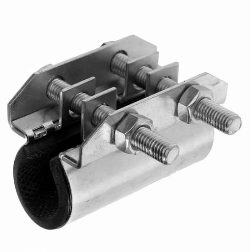 Хомут ремонтный оцинкованный КРАБ 57-67 (2") 70 мм: фотография 1