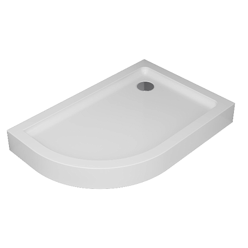 Поддон душевой 120x80 AM.PM Like W83T-302R120W белый, правосторонний: фотография 1